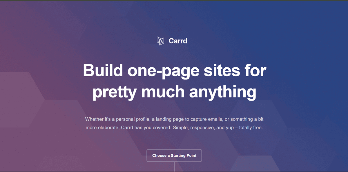 How to Build a Landing Page Without Code in Under 2 Hours Carrd Homepage