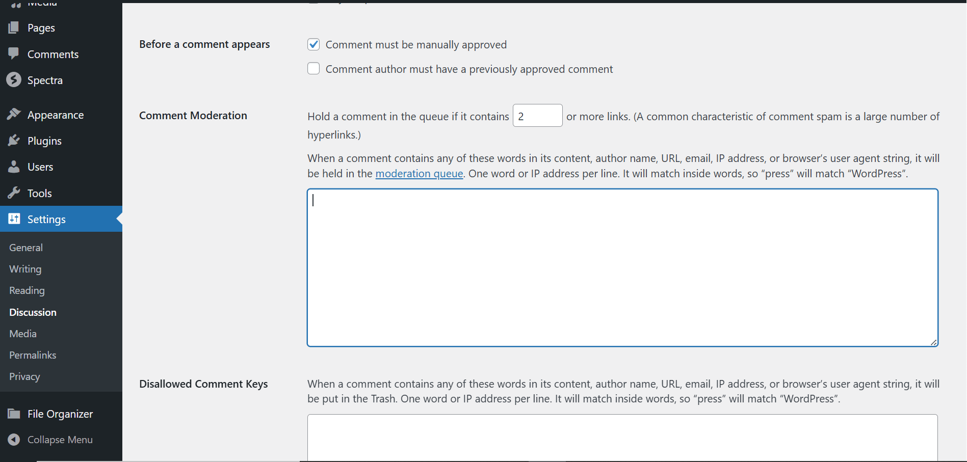 Essential WordPress Settings Guide: Configure Your Site the Right Way WordPress Settings Discussion Page
