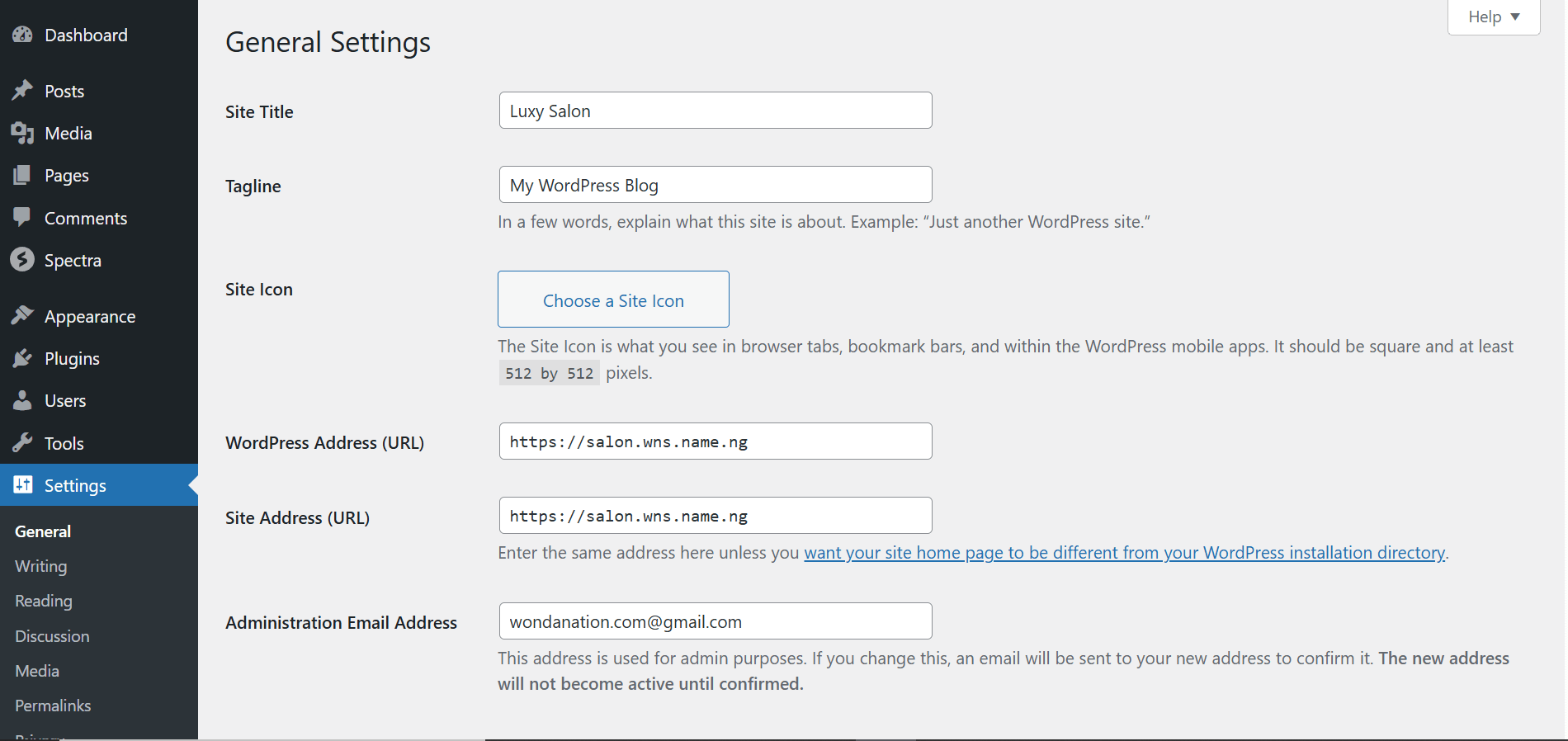 Essential WordPress Settings Guide: Configure Your Site the Right Way WordPress Settings General Page Showing Site Title, Tagline, WordPress Address, Site Address, and Admin Email fields, With Annotations Pointing To Each Field