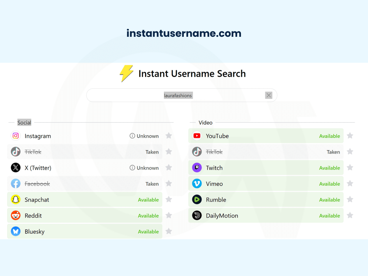 Business Name Generator Strategy: How to Create a Memorable Brand Name Instant Username Website Showing Available Social Media Usernames
