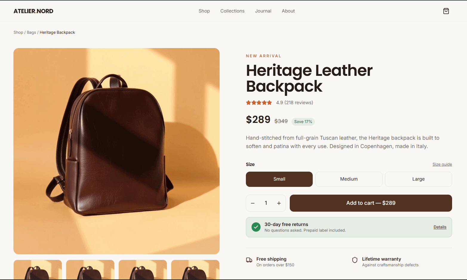 Returns and Refunds Policy: Create Fair Policies That Protect You Product Page Showing Return Policy Summary